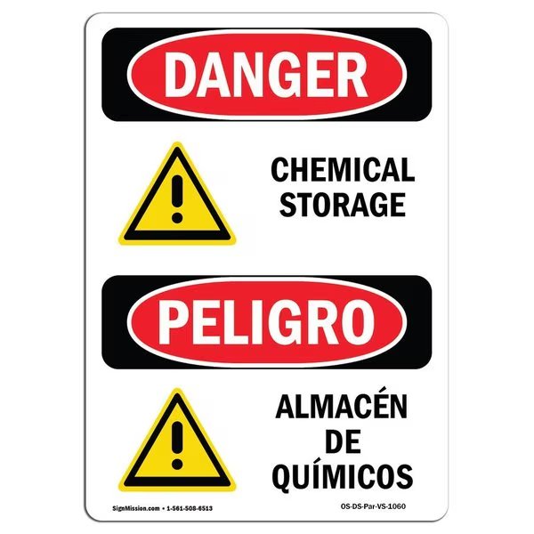 Safety Sign, OSHA Danger, 5